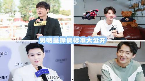 男明星择偶标准,颜值、才华与性格缺一不可
