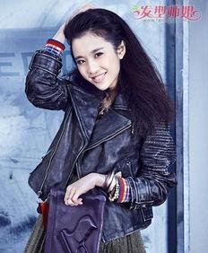 明星黑色长发发型,长发飘飘，魅力无限